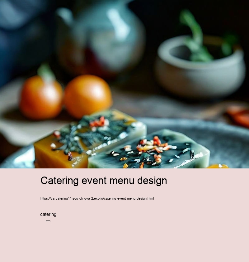 Catering event menu design